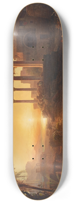 Kroly Mark - Landschaft mit Sonnenuntergang 8.25 inch art skate deck