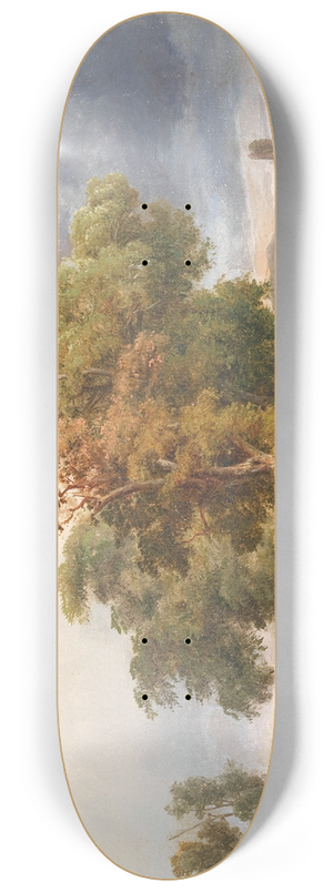 Kroly Mark - Motif of the Cascina in Pisa 8.25 inch art skate deck