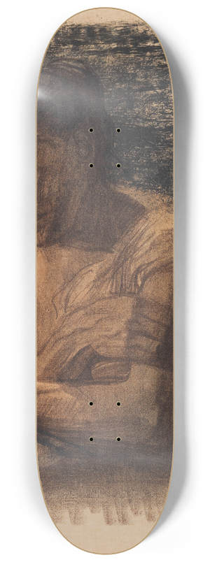 Kthe Kollwitz - Halbfigur einer Frau mit verschrnkten Armen 8.25 inch art skate deck