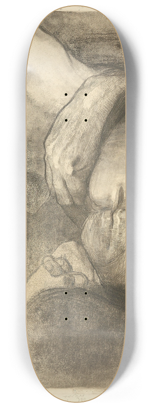 Kthe Kollwitz - Tod, Frau und Kind 8.25 inch art skate deck