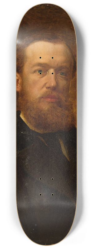 Andrzej Mniszech - Portrait of Maksymilian Gierymski 8.25 inch art skate deck Andrzej Mniszech - Portrait of Maksymilian Gierymski 8.25 inch art skate deck