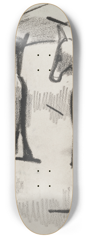 Kurt Schwitters - Ohne Titel (Zwei Pferden) 8.25 inch art skate deck