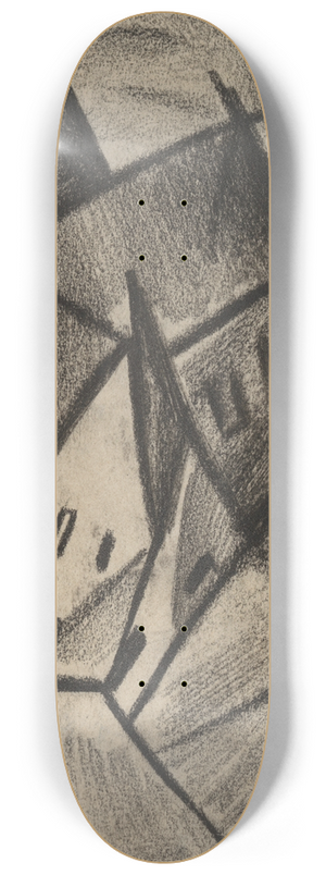 Kurt Schwitters - Z31 Nchtliches Dorf 8.25 inch art skate deck