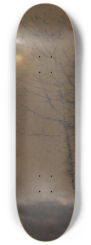 Ladislav Mednynszky - Evening landscape 8.25 inch art skate deck Ladislav Mednynszky - Evening landscape 8.25 inch art skate deck
