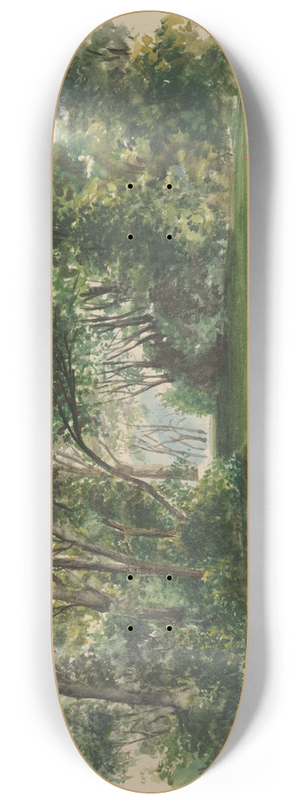 Ladislav Mednynszky - Park in Strky 8.25 inch art skate deck Ladislav Mednynszky - Park in Strky 8.25 inch art skate deck