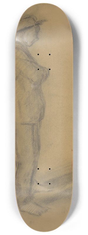 Ladislav Mednynszky - Study of a Standing Man in a Hat 8.25 inch art skate deck