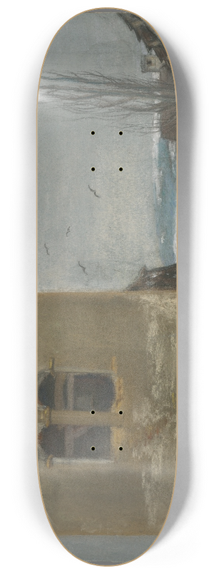 Ladislav Mednynszky - The Belfry in Strky 8.25 inch art skate deck