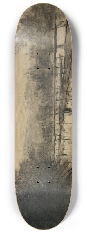Ladislav Mednynszky - The Poprad near Strky 8.25 inch art skate deck