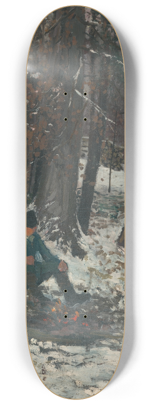 Ladislav Mednynszky - Woodcutter 8.25 inch art skate deck Ladislav Mednynszky - Woodcutter 8.25 inch art skate deck