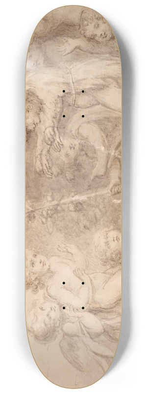 Lady Diana Beauclerk - Amorini Playing in a Woodland Setting 8.25 inch art skate deck Lady Diana Beauclerk - Amorini Playing in a Woodland Setting 8.25 inch art skate deck