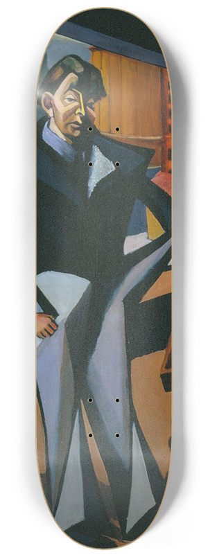 Lajos Tihanyi - Man Standing at a Window 8.25 inch art skate deck