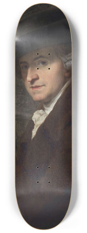 Angelica Kauffmann - Portrait of her husband, the painter Antonio Zucchi 8.25 inch art skate deck