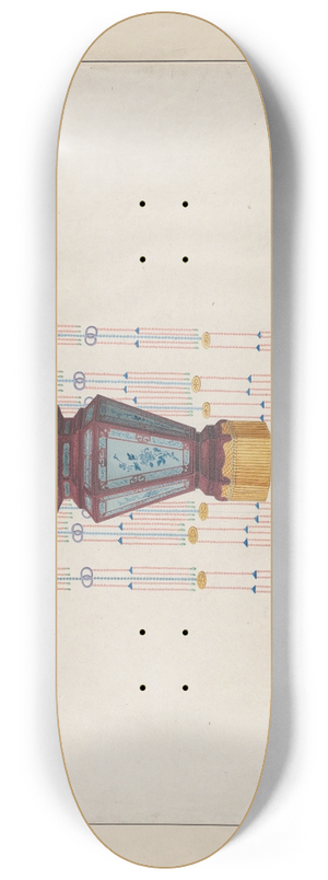 Lam Qua - Design for a Hall Lamp 8.25 inch art skate deck