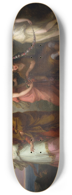 Angelica Kauffmann - Telemachus and The Nymphs of Calypso 8.25 inch art skate deck