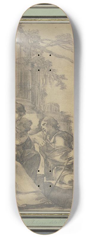 Laurent de la Hyre - Ruhe auf der Flucht nach gypten 8.25 inch art skate deck