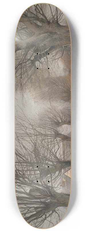 Laurits Andersen Ring - A Road near Vinderd, Zealand 8.25 inch art skate deck