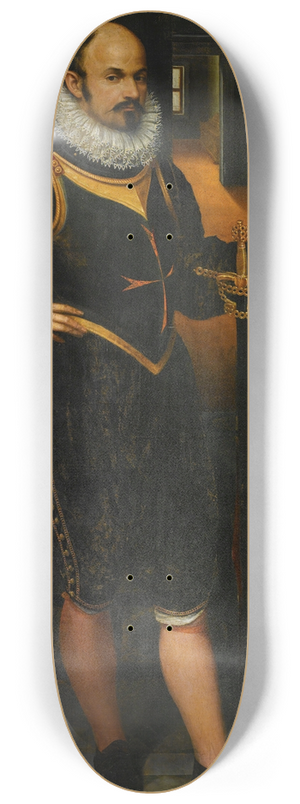 Lavinia Fontana - Ritratto Di Gentiluomo In Arme 8.25 inch art skate deck Lavinia Fontana - Ritratto Di Gentiluomo In Arme 8.25 inch art skate deck