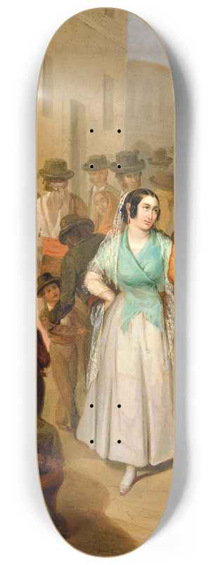 Angel Mara Cortellini Hernndez - Leaving the Bullring 8.25 inch art skate deck