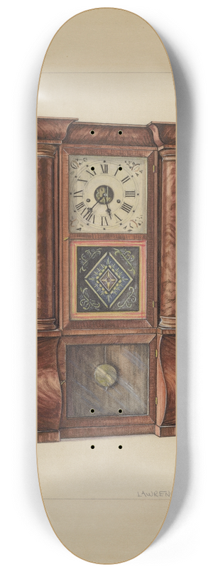 Lawrence Phillips - Clock 8.25 inch art skate deck