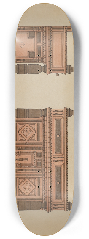 Lawrence Phillips - Court Chest 8.25 inch art skate deck Lawrence Phillips - Court Chest 8.25 inch art skate deck