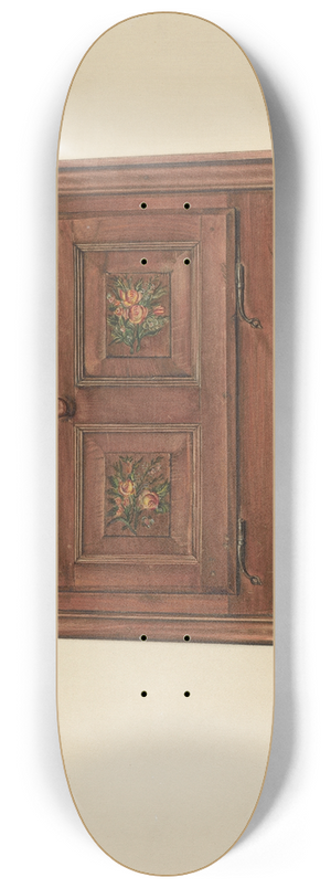 Angelo Bulone - Zoar Cherry Bonnet Cabinet 8.25 inch art skate deck