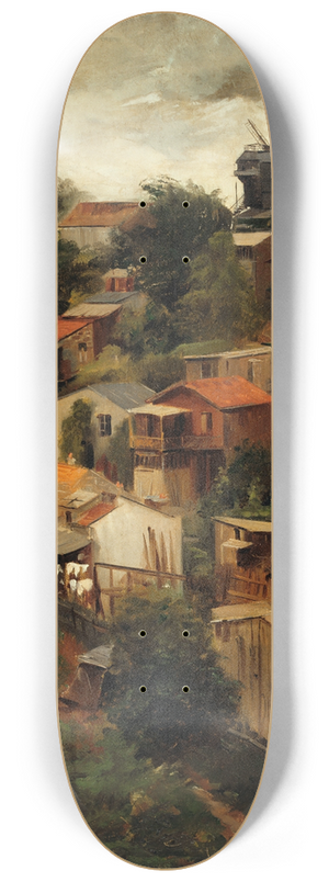 Lazar Meyer - Le Maquis de Montmartre vu de la rue Caulaincourt 8.25 inch art skate deck Lazar Meyer - Le Maquis de Montmartre vu de la rue Caulaincourt 8.25 inch art skate deck