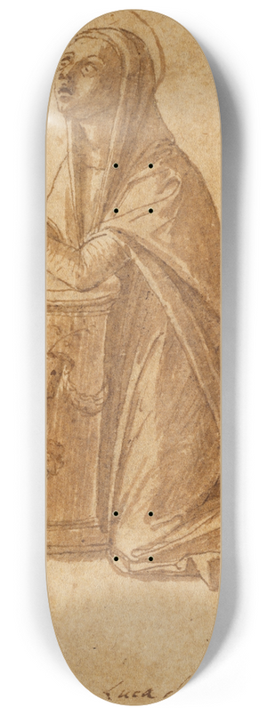 Lazzaro Bastiani - The Virgin Annunciate 8.25 inch art skate deck Lazzaro Bastiani - The Virgin Annunciate 8.25 inch art skate deck