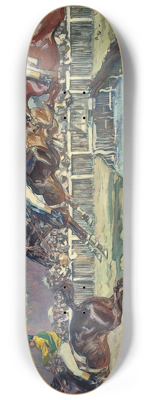 Angelo Jank - A day at the races 8.25 inch art skate deck