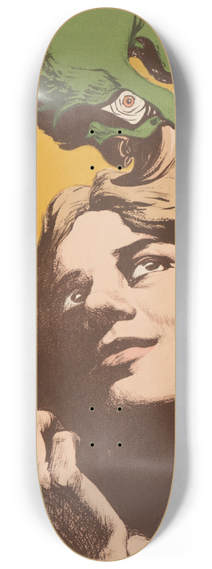 Angelo Jank - La Femme au Perroquet 8.25 inch art skate deck
