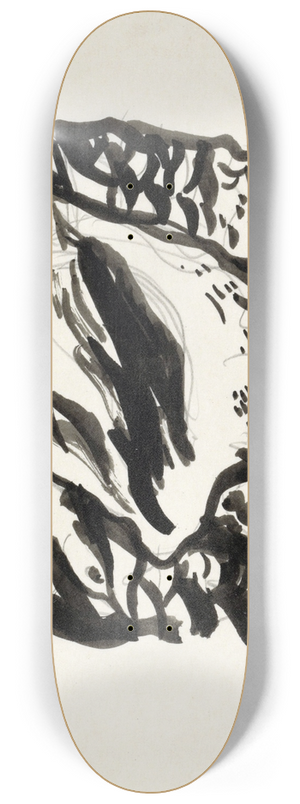 Leo Gestel - Ontwerp voor een vignet; schelp en meeuw 8.25 inch art skate deck