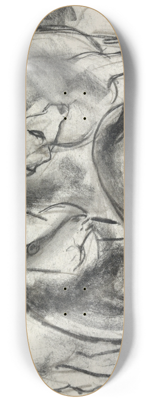 Leo Gestel - Schets van drie paarden 8.25 inch art skate deck