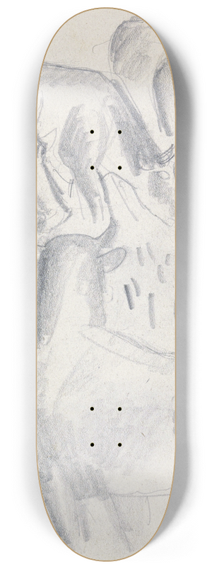 Leo Gestel - Vier koeien en een boer 8.25 inch art skate deck