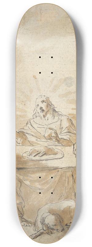 Leonaert Bramer - Supper atEmmaus 8.25 inch art skate deck