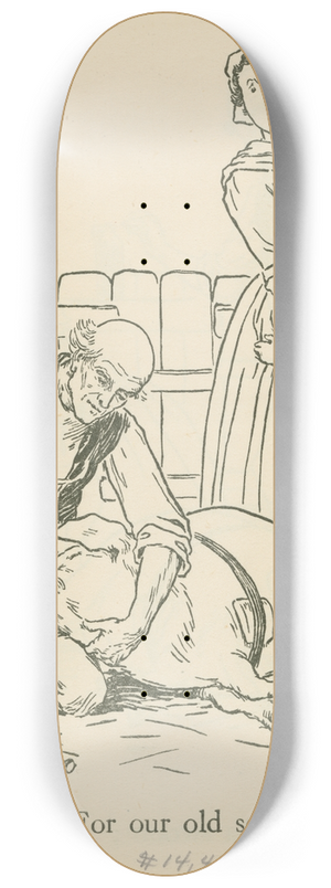 Leonard Leslie Brooke - For our old sow. 8.25 inch art skate deck