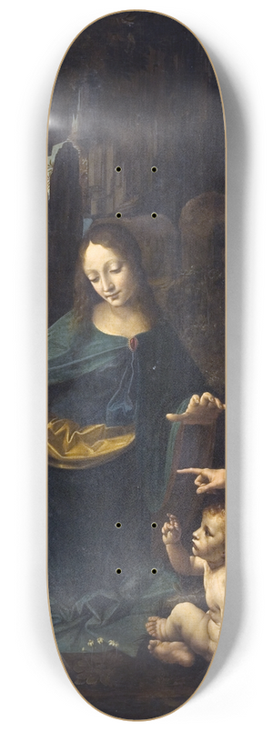 Leonardo da Vinci - The Virgin of the Rocks 8.25 inch art skate deck