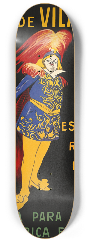 Leonetto Cappiello - Agua De Vilajuga 8.25 inch art skate deck