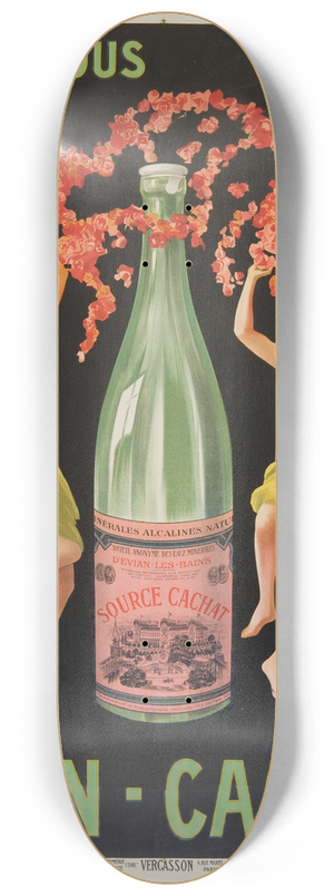 Leonetto Cappiello - Buvez tous Evian-Cachat 8.25 inch art skate deck
