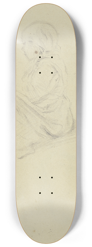 Angilbert Gbel - Sitting child 8.25 inch art skate deck