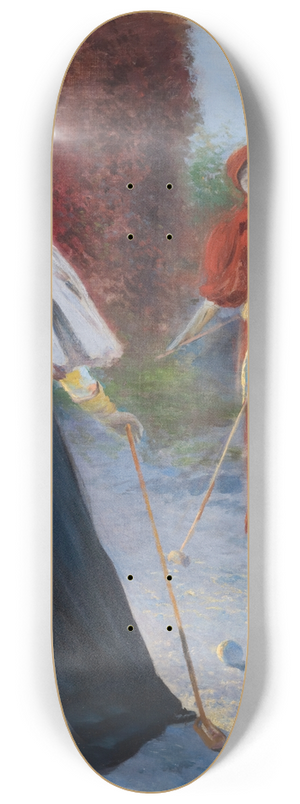 Leon Wyczkowski - A Game of Crocquet 8.25 inch art skate deck