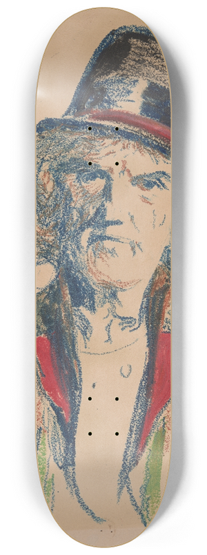 Leon Wyczkowski - Bust of a Cracow peasant 8.25 inch art skate deck
