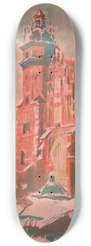 Leon Wyczkowski - Corpus Christi Church in Krakow 8.25 inch art skate deck