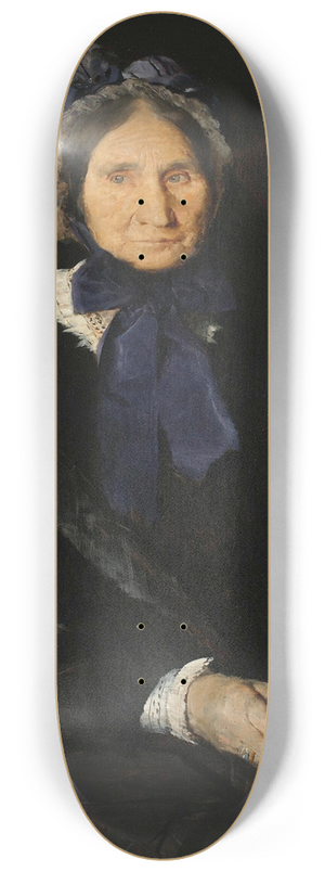 Leon Wyczkowski - Portrait of Mrs. Faliska, artists grandmother 8.25 inch art skate deck