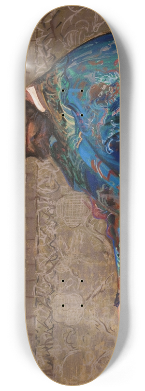 Leon Wyczkowski - Portret Feliksa Jasieskiego w bkitnym kaftanie 8.25 inch art skate deck