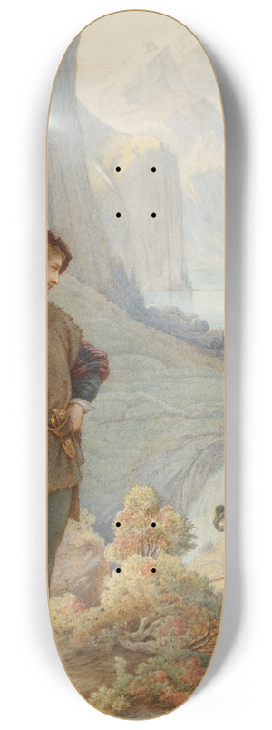 Leopold Bode - Illustration zu Schillers Berglied (rechter Teil) 8.25 inch art skate deck