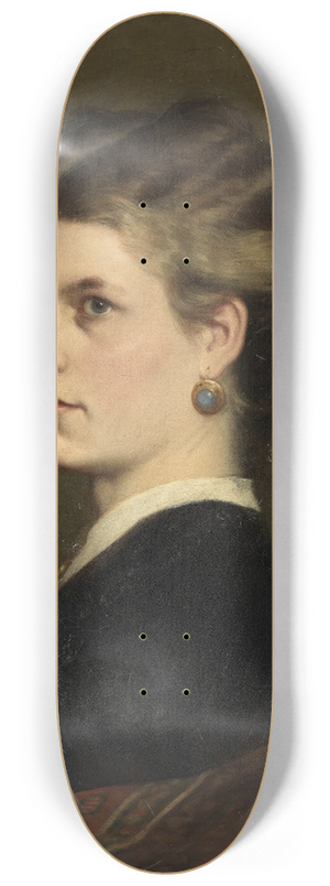 Leopold Carl Mller - Bertha Mller, die Schwester des Knstlers 8.25 inch art skate deck