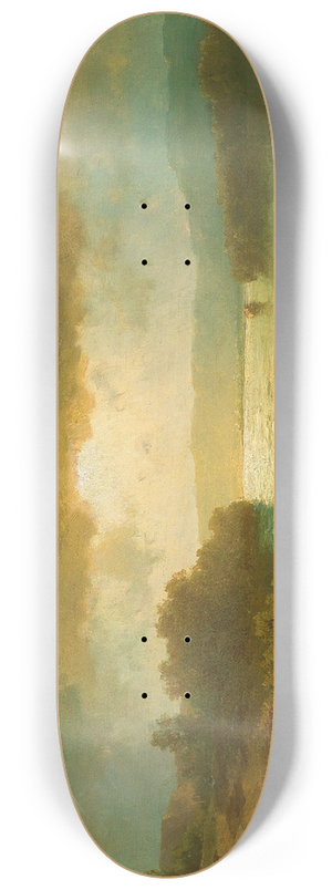 Adolf Chwala - Sunset on a Lake 8.25 inch art skate deck