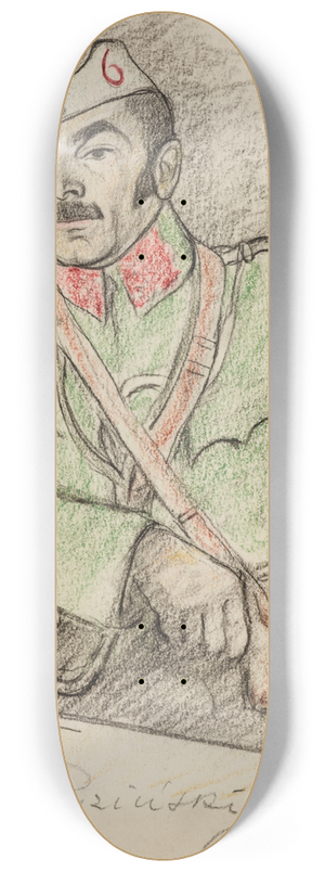 Leopold Gottlieb - Jan Pryziski, cavalry lieutenant, kmdt 6 Swedish lancers of the Polish 8.25 inch art skate deck