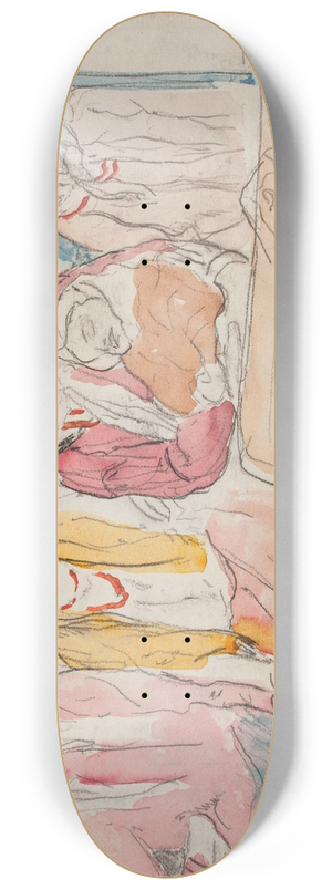 Leopold Gottlieb - Rural women from Mierzwin 8.25 inch art skate deck