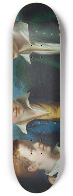 Leopold Kupelwieser - Albert, Moritz und Leopold von Neuwall 8.25 inch art skate deck