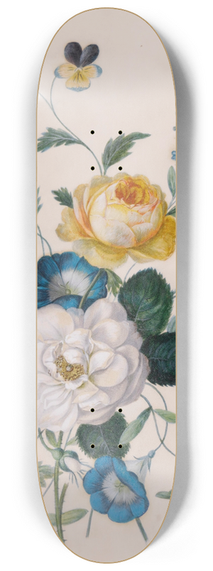 Leopold Zinngger - Blumenensemble 8.25 inch art skate deck